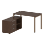 Рабочая станция с опорной тумбой левая Metal System Style БП.РС-СТС-2.2 Л 1300x1520x750