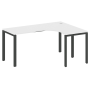Стол криволинейный правый Metal System Style БП.СА-4 Пр 1600x1200x750