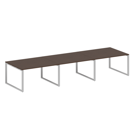 Переговорный стол 3 столешницы Metal System Style БО.ПРГ-3.3 4200x1235x750