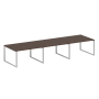 Переговорный стол 3 столешницы Metal System Style БО.ПРГ-3.3 4200x1235x750