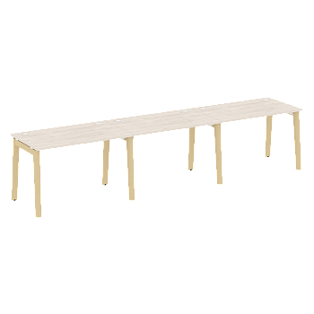 Рабочая станция на деревянных опорах Onix Wood OW.RS-3.2.7 3540x720x750