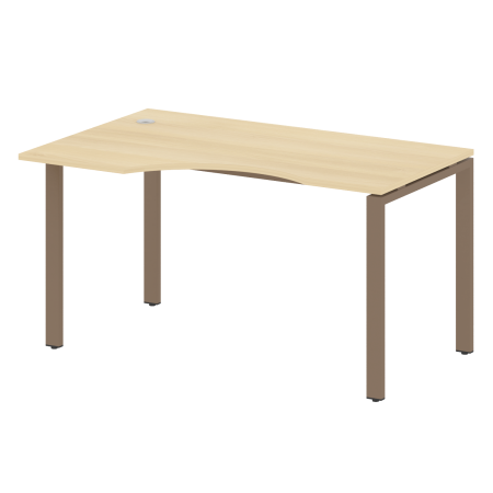 Стол криволинейный левый Metal System Style БП.СА-2 Л 1400x900x750