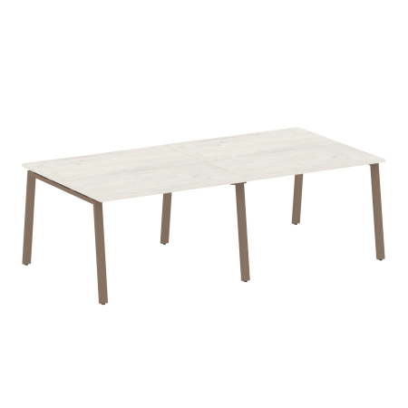 Стол для переговоров (2 столешницы) на А-образном м/к Metal System Style БА.ПРГ-2.2 2400x1235x750
