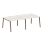 Стол для переговоров (2 столешницы) на А-образном м/к Metal System Style БА.ПРГ-2.2 2400x1235x750