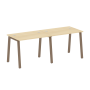 Рабочая станция на 2 рабочих места на А-образном м/к Metal System Style БА.СМ-2.1 2000x720x750