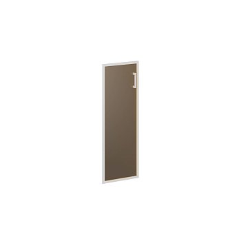 Дверь стекло в алюминии Born В-522 L Стекло тонированное бронза 421x22x1132