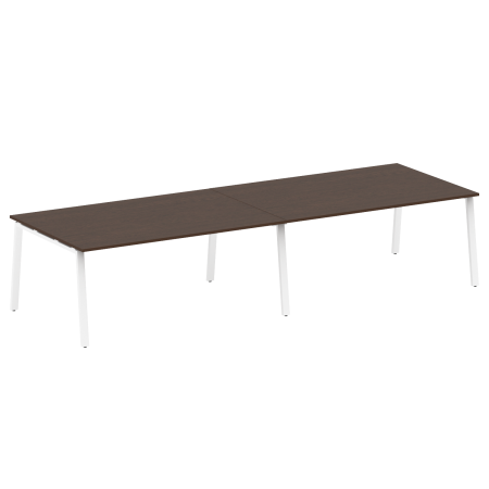 Стол для переговоров (2 столешницы) на А-образном м/к Metal System Style БА.ПРГ-2.5 3600x1235x750