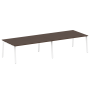 Стол для переговоров (2 столешницы) на А-образном м/к Metal System Style БА.ПРГ-2.5 3600x1235x750