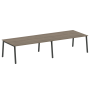 Стол для переговоров (2 столешницы) на А-образном м/к Metal System Style БА.ПРГ-2.5 3600x1235x750