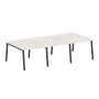 Рабочая станция на 6 рабочих места на А-образном м/к Metal System Style БА.СМ-6.1 3000x1475x750