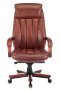 Кресло руководителя T-9922WALNUT светло-коричневый Leather EiCHel кожа крестов. металл/дерево