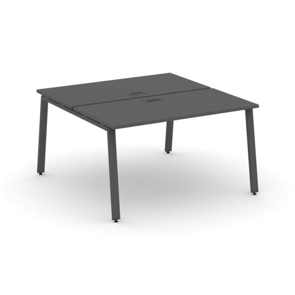 Рабочая станция 2-х сторонняя SN-6A.DRS-023 (1380х1632х750) (Антрацит/Металл Антрацит)