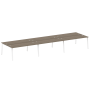 Рабочая станция на 6 рабочих места на А-образном м/к Metal System Style БА.СМ-6.5 5400x1475x750