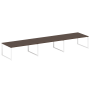 Переговорный стол 3 столешницы Metal System Style БО.ПРГ-3.5 5400x1235x750