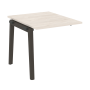 Проходной наборный элемент переговорного стола на деревянных опорах Onix Wood OW.NPRG-0 780x980x750