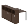 Рабочая станция с опорным шкафом-купе Metal System Style БП.РС-СШК-4.1 1410x2332x1098