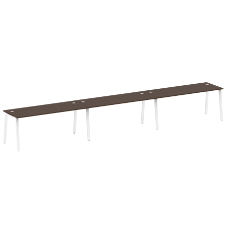 Рабочая станция на 3 рабочих места на А-образном м/к Metal System Style БА.СМ-3.5 5400x720x750
