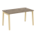 Стол руководителя на деревянных опорах Onix Wood Direct OW.SRR-3.8 1380x800x750