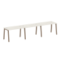 Рабочая станция на 3 рабочих места на А-образном м/к Metal System Style БА.СМ-3.2 3600x720x750