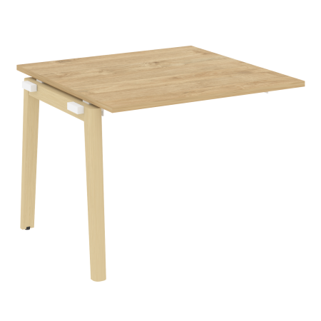 Проходной наборный элемент переговорного стола на деревянных опорах Onix Wood OW.NPRG-1 980x980x750