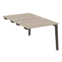 Стол-приставка двойной на деревянных опорах Onix Wood OW.D.SPR-1.8 980x1635x750