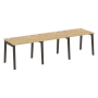 Рабочая станция на деревянных опорах Onix Wood OW.RS-3.1.8 2940x800x750