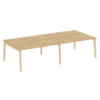 Рабочая станция на деревянных опорах Onix Wood OW.D.RS-4.4.7 3160x1475x750