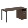 Рабочая станция с опорной тумбой Metal System Style БП.РС-СТП-1.2 1612x720x750