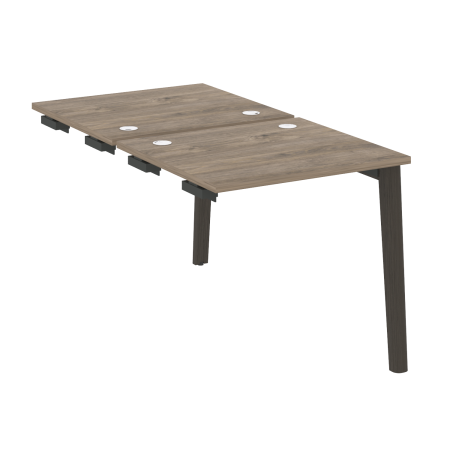 Стол-приставка двойной на деревянных опорах Onix Wood OW.D.SPR-0.7 780x1475x750