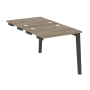 Стол-приставка двойной на деревянных опорах Onix Wood OW.D.SPR-0.7 780x1475x750