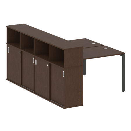 Рабочая станция с опорным шкафом-купе Metal System Style БП.РС-СШК-4.2 1610x2332x1098