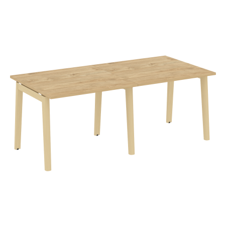 Стол переговорный на деревянных опорах Onix Wood OW.PRG-2.1 1960x980x750