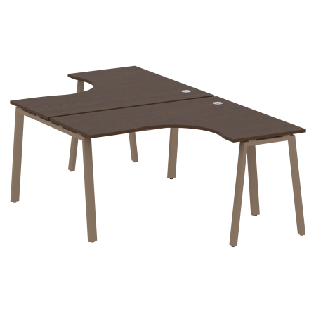 Рабочая станция криволинейная Metal System Style БА.РАС-СА-2.3 1400x2435x750