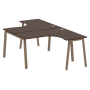 Рабочая станция криволинейная Metal System Style БА.РАС-СА-2.3 1400x2435x750