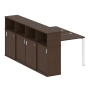 Рабочая станция с опорным шкафом-купе Metal System Style БП.РС-СШК-4.1 1410x2332x1098