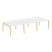 Рабочая станция на деревянных опорах Onix Wood OW.D.RS-6.2.7 3540x1475x750