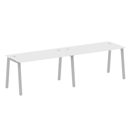 Рабочая станция на 2 рабочих места на А-образном м/к Metal System Style БА.СМ-2.3 2800x720x750