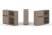 Тумба двойная + низкая надставка ES.NB.2N-11 (1500х410х1135)