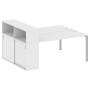 Рабочая станция с опорным шкафом-купе Metal System Style БП.РС-СШК-2.4 2010x1475x1098