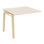 Проходной наборный элемент переговорного стола на деревянных опорах Onix Wood OW.NPRG-1 980x980x750
