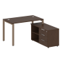 Рабочая станция с опорной тумбой правая Metal System Style БП.РС-СТС-2.2 Пр 1300x1520x750