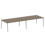 Стол для переговоров (2 столешницы) на А-образном м/к Metal System Style БА.ПРГ-2.5 3600x1235x750