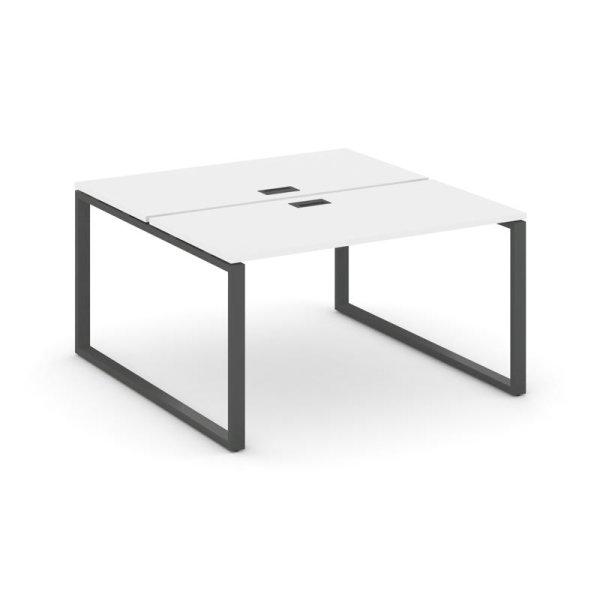 Рабочая станция 2-х сторонняя SN-6O.DRS-013 (1380х1432х750) (Белый/Металл Антрацит)