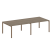 Переговорный стол 2 столешницы Metal System Style БП.ПРГ-2.3 2800x1235x750