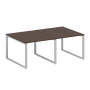 Переговорный стол 2 столешницы Metal System Style БО.ПРГ-2.1 2000x1235x750