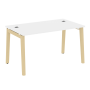 Стол руководителя на деревянных опорах Onix Wood Direct OW.SRR-3.8 1380x800x750