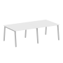 Стол для переговоров (2 столешницы) на А-образном м/к Metal System Style БА.ПРГ-2.2 2400x1235x750