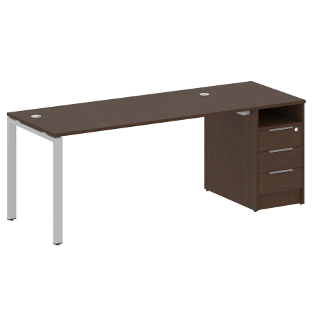 Рабочая станция с опорной тумбой Metal System Style БП.РС-СТП-1.4 2012x720x750