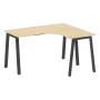 Стол криволинейный правый Metal System Style БА.СА-3 Пр 1400x1200x750