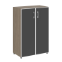 Шкаф для документов со стеклом черным LT.ST-2.4 R black